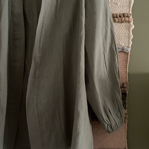 Sage Linen Cotton Blend Jacket - Picture 3 of 3